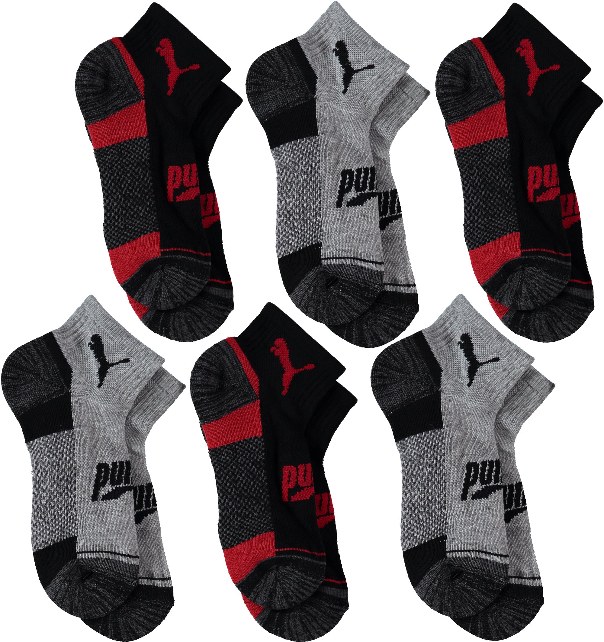 PUMA Boys 8-20 6-Pack Quarter Sock