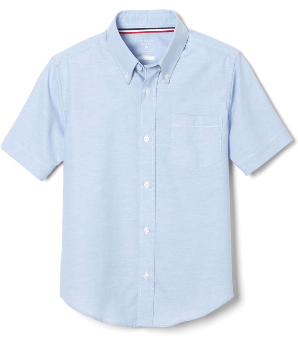 French Toast Boys 10-20 Husky Short Sleeve Oxford Shirt