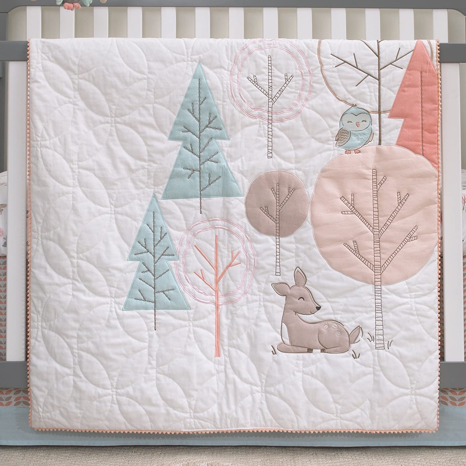 Carters Woodland Meadow Forest  Piece Nursery Crib Bedding Set