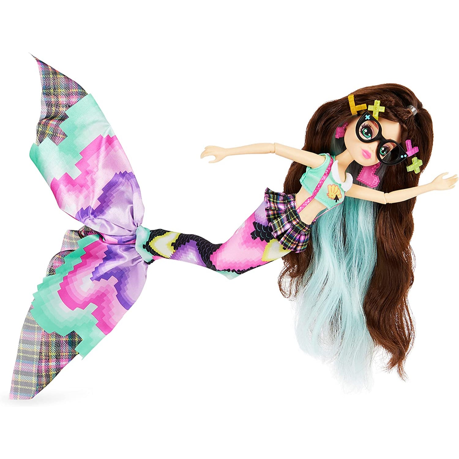 Spin Master MERMAID HIGH, Spring Break Raynea Mermaid Doll & Accessories with Removable Tail