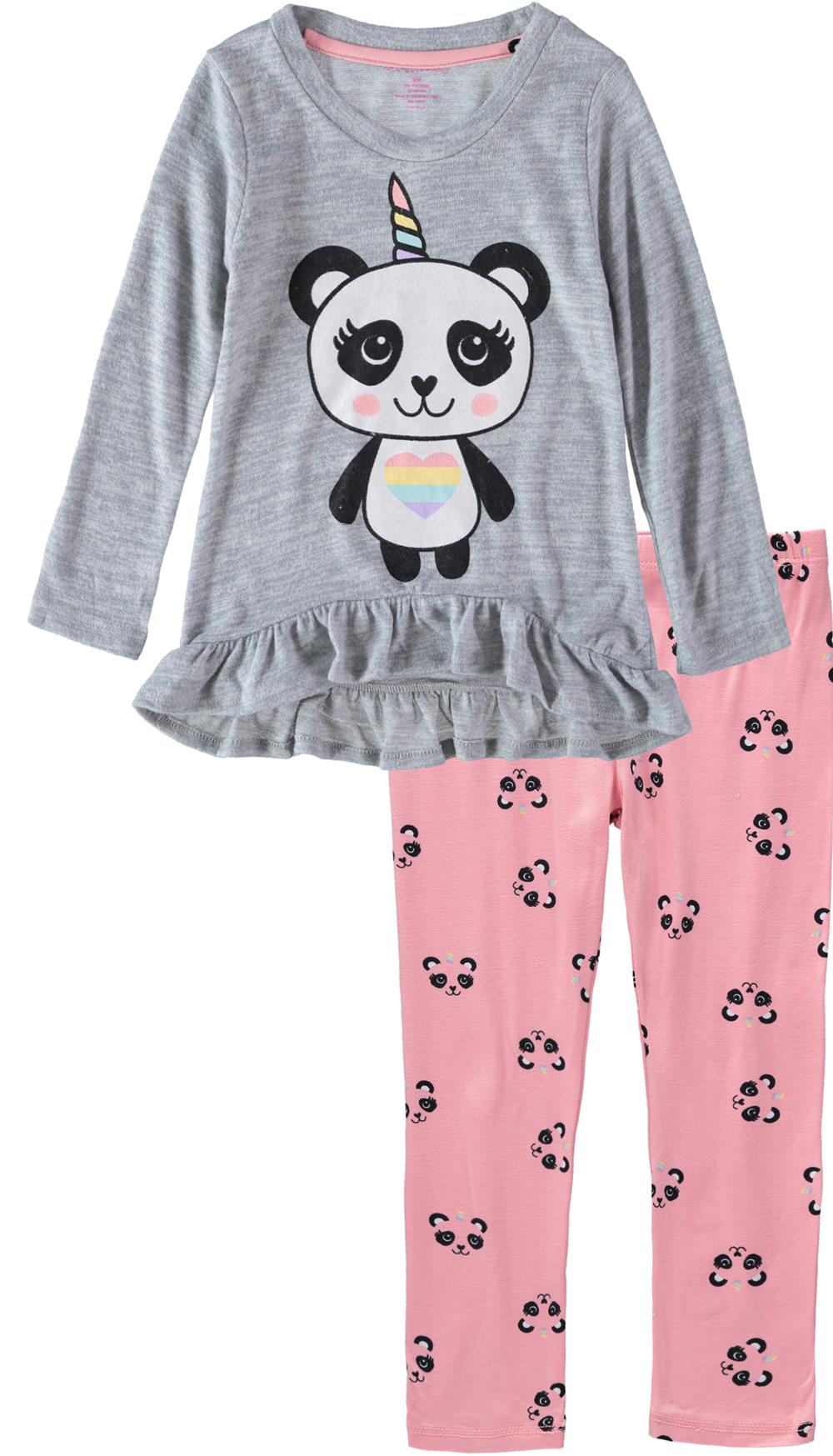 Colette Lilly Girls 4-6X Panda-corn Legging Set