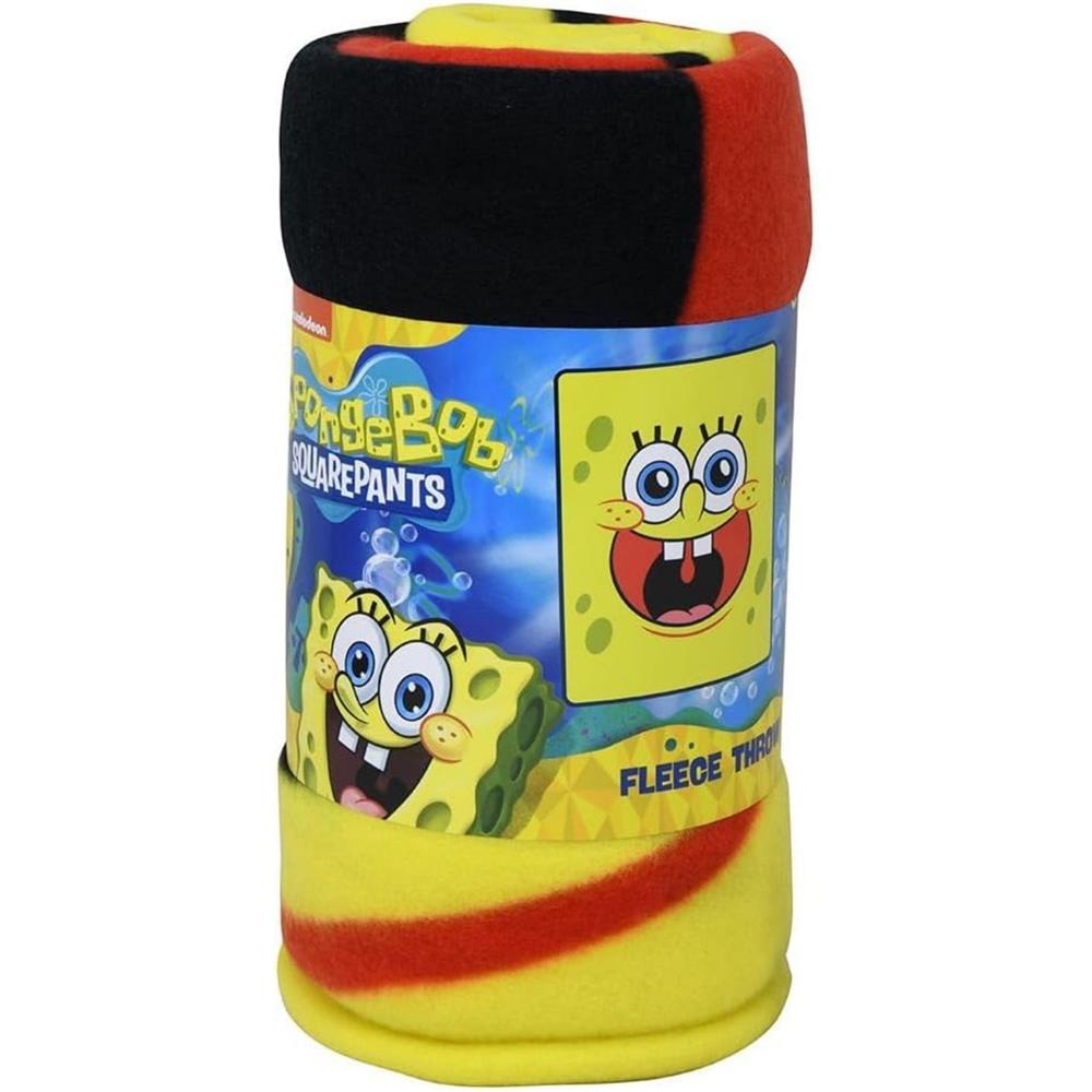 SpongeBob SquarePants Big Face Fleece Throw, 45'' x 60''