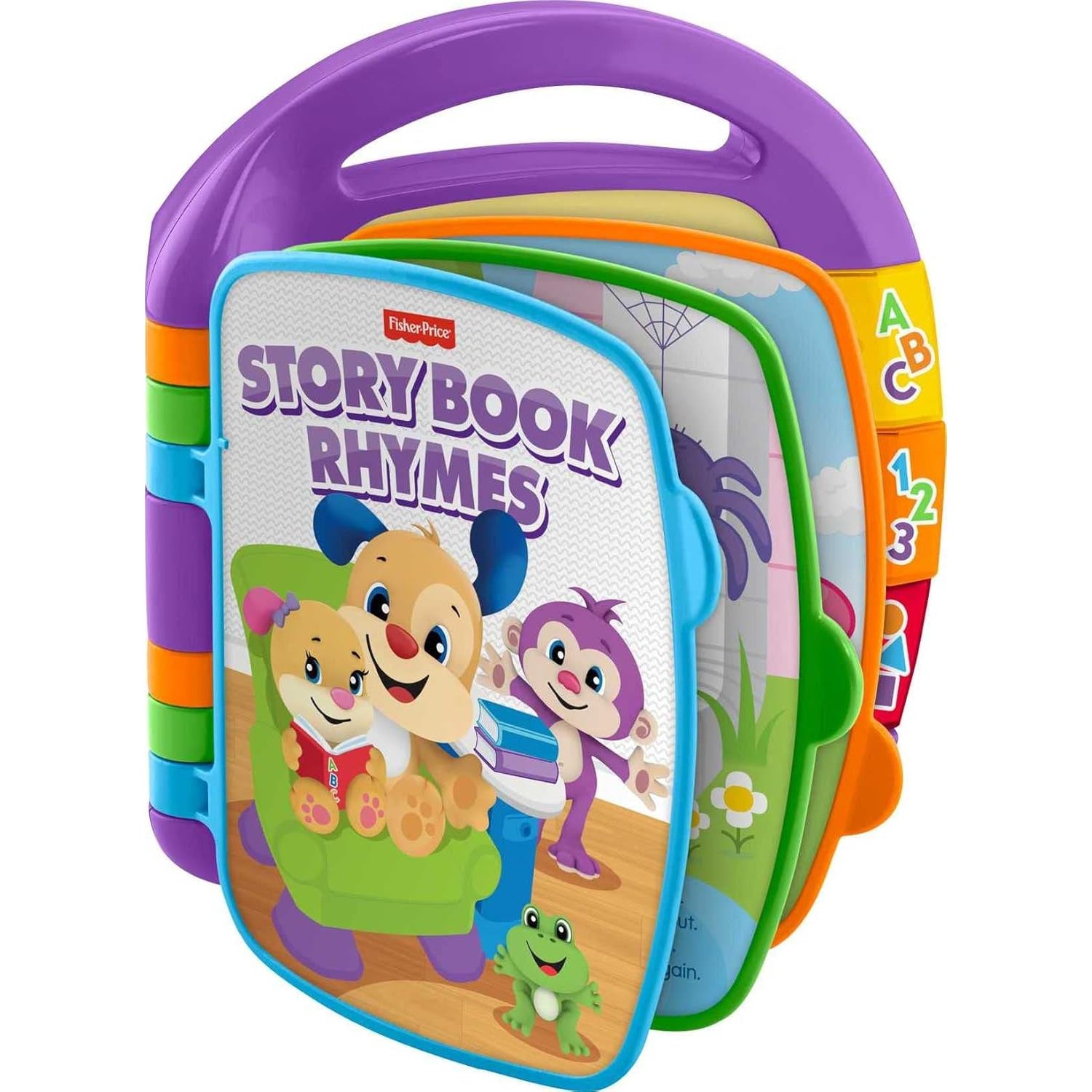 Fisher-Price Baby Learning Toy Laugh & Learn Storybook Rhymes Musical Book with Lights & Sounds