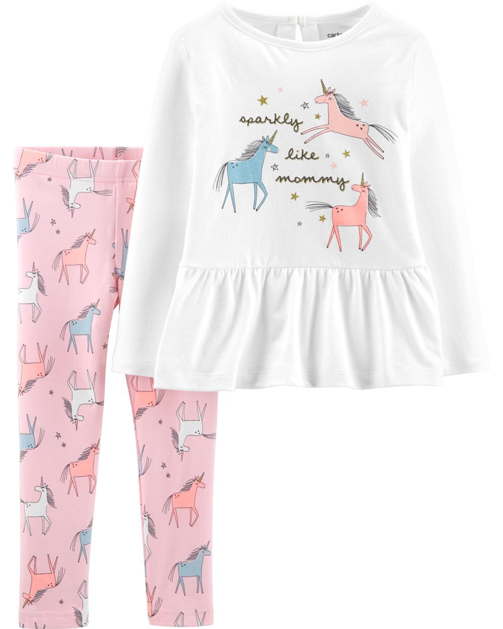 Carters Girls 3-24 Months Unicorn Legging Set