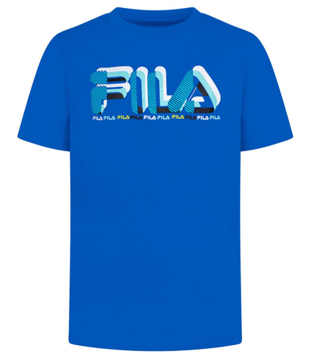 FILA Boys 8-18 Arcade Pixelated Logo T-Shirt