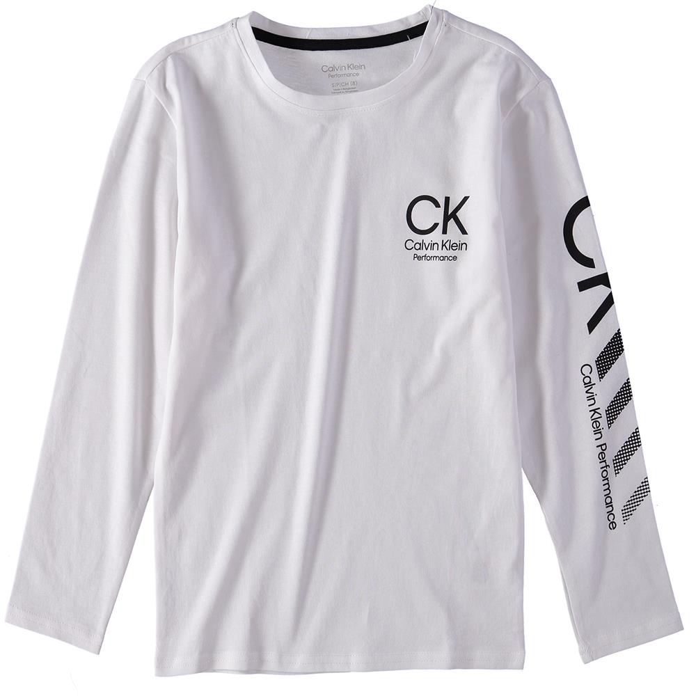 Calvin Klein Boys 8-20 Long Sleeve Logo T-Shirt