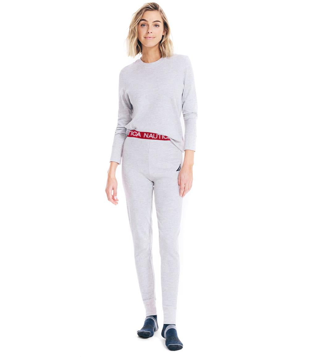 Nautica Womens Long Sleeve Waffle Thermal Set