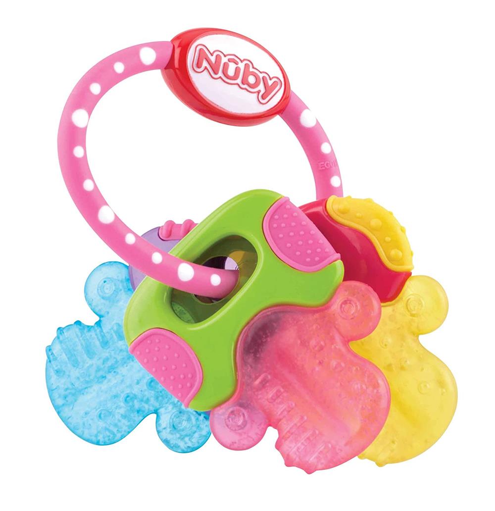 Nuby IcyBite Keys Perfectly Pink Teether