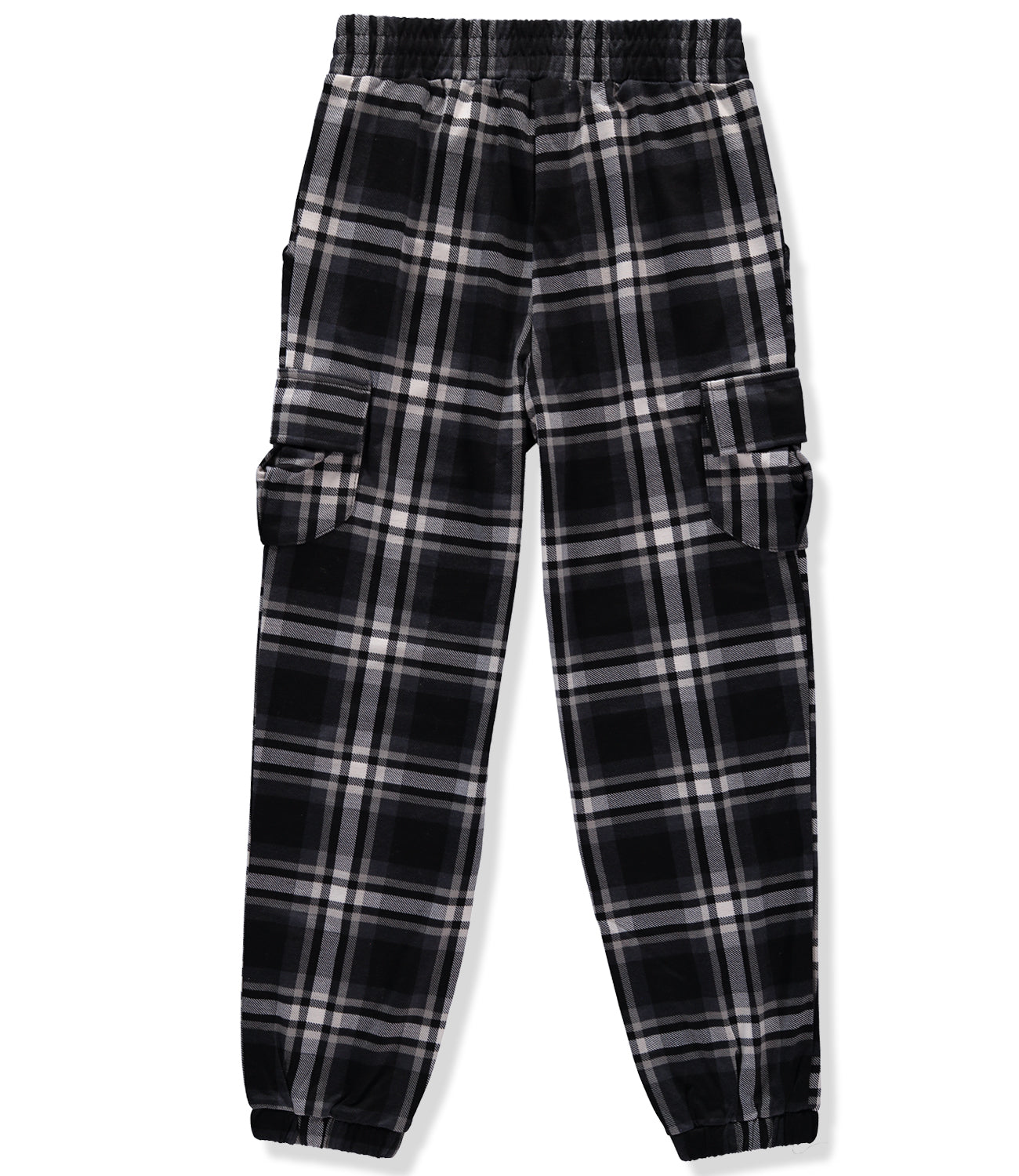 Jolie & Joy Girls 7-16 Cargo Plaid Jogger Pants