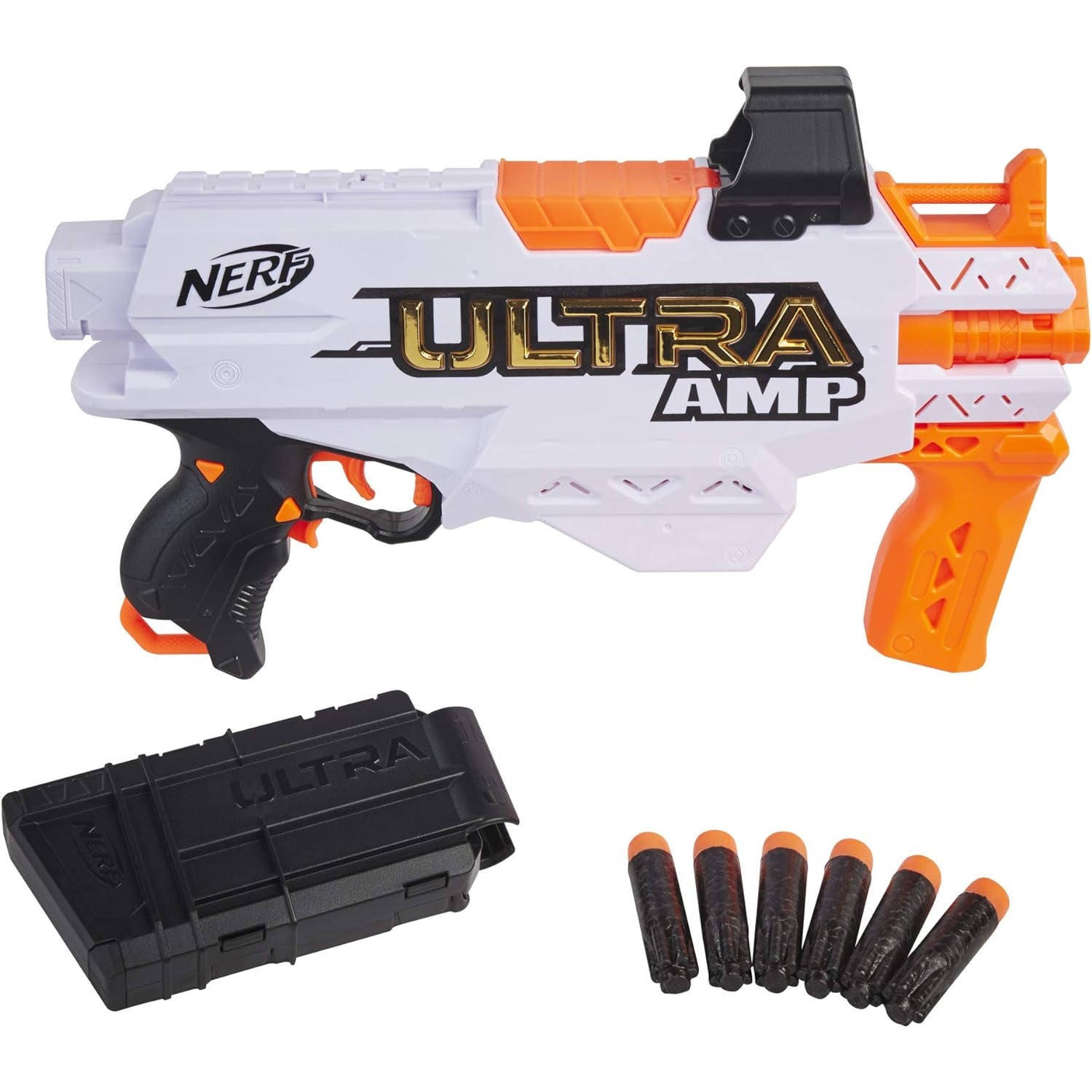 NERF Ultra Amp Motorized Blaster, 6-Dart Clip