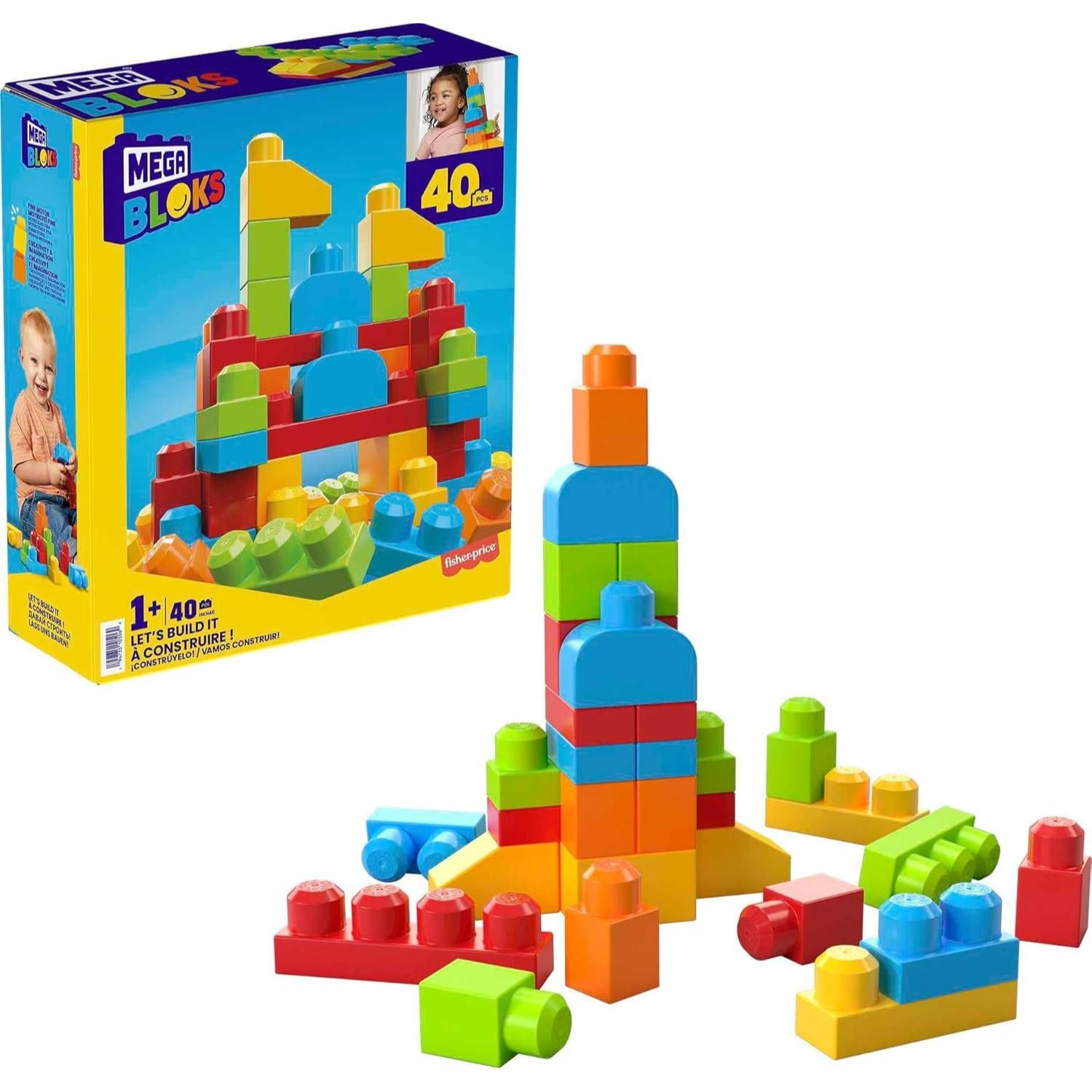 Fisher Price MEGA BLOKS 40pc Block Set