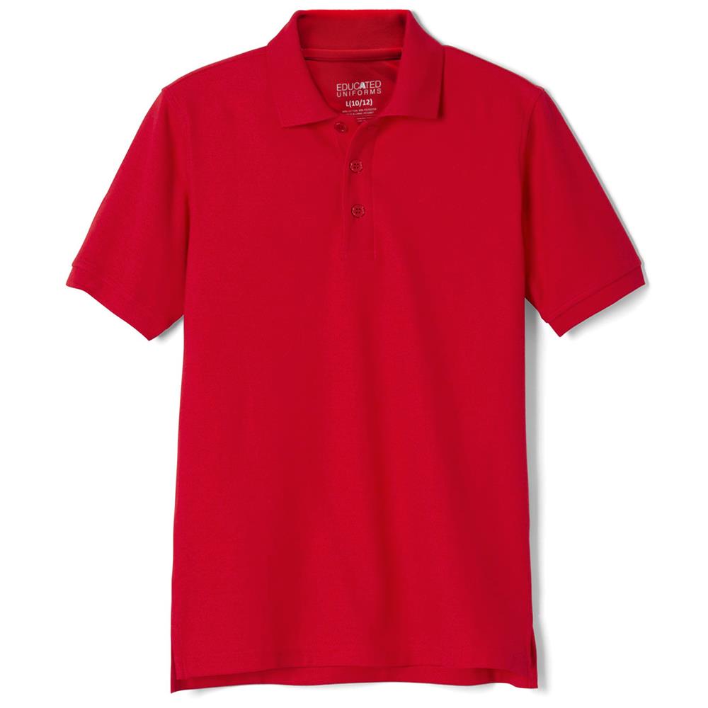 Educated Uniforms Boys 2T-4T Short Sleeve Pique Polo Shirt