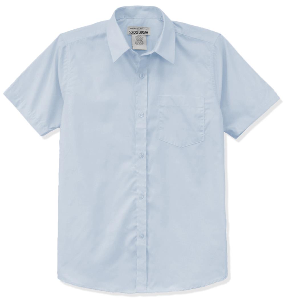 Galaxy Boys 4-20 Short Sleeve Button Down Dress Shirt (Regular and Husky)