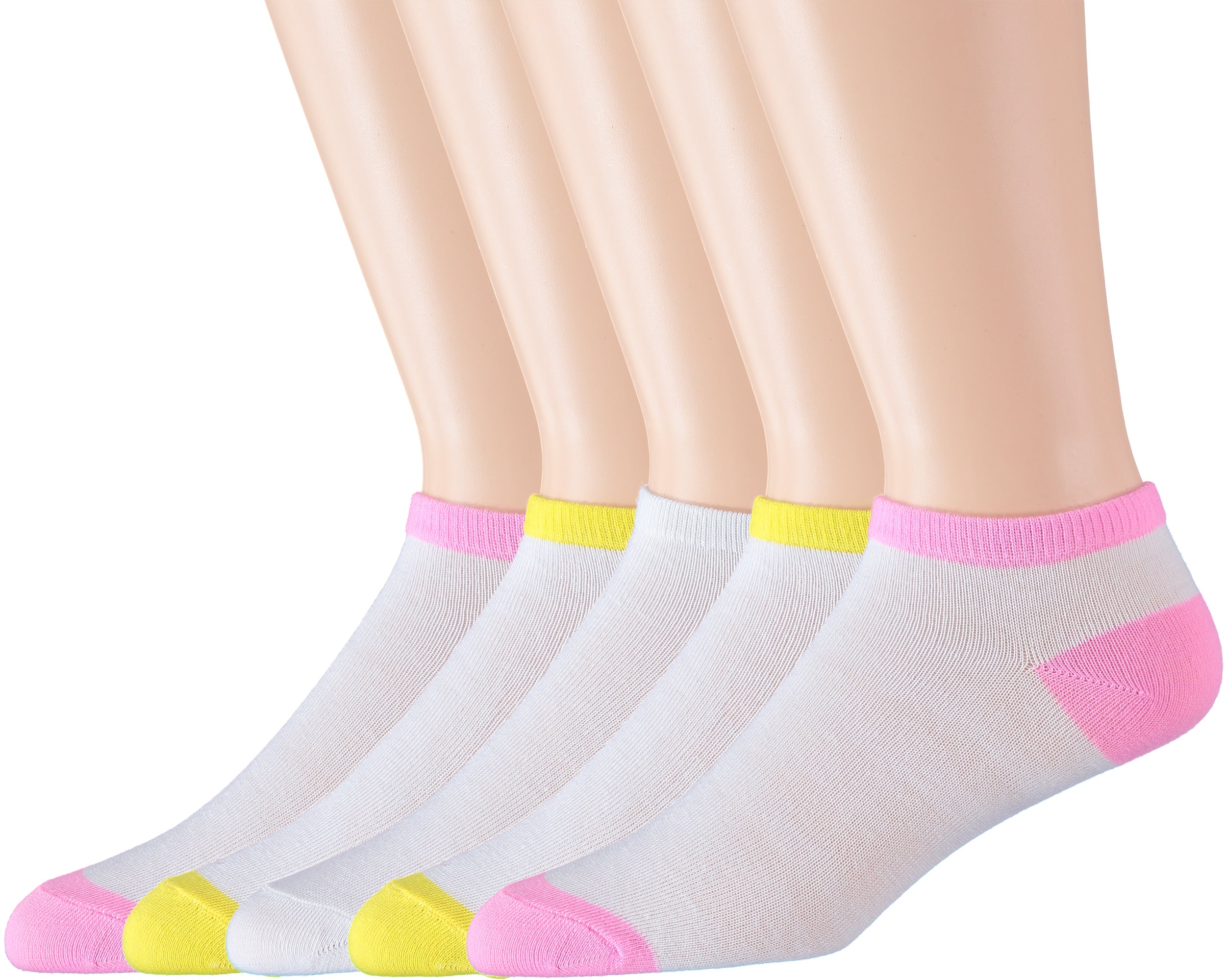 Winners Choice 5 Pack Girls Athletic Fashion Low Cut Socks - Colors May Vary