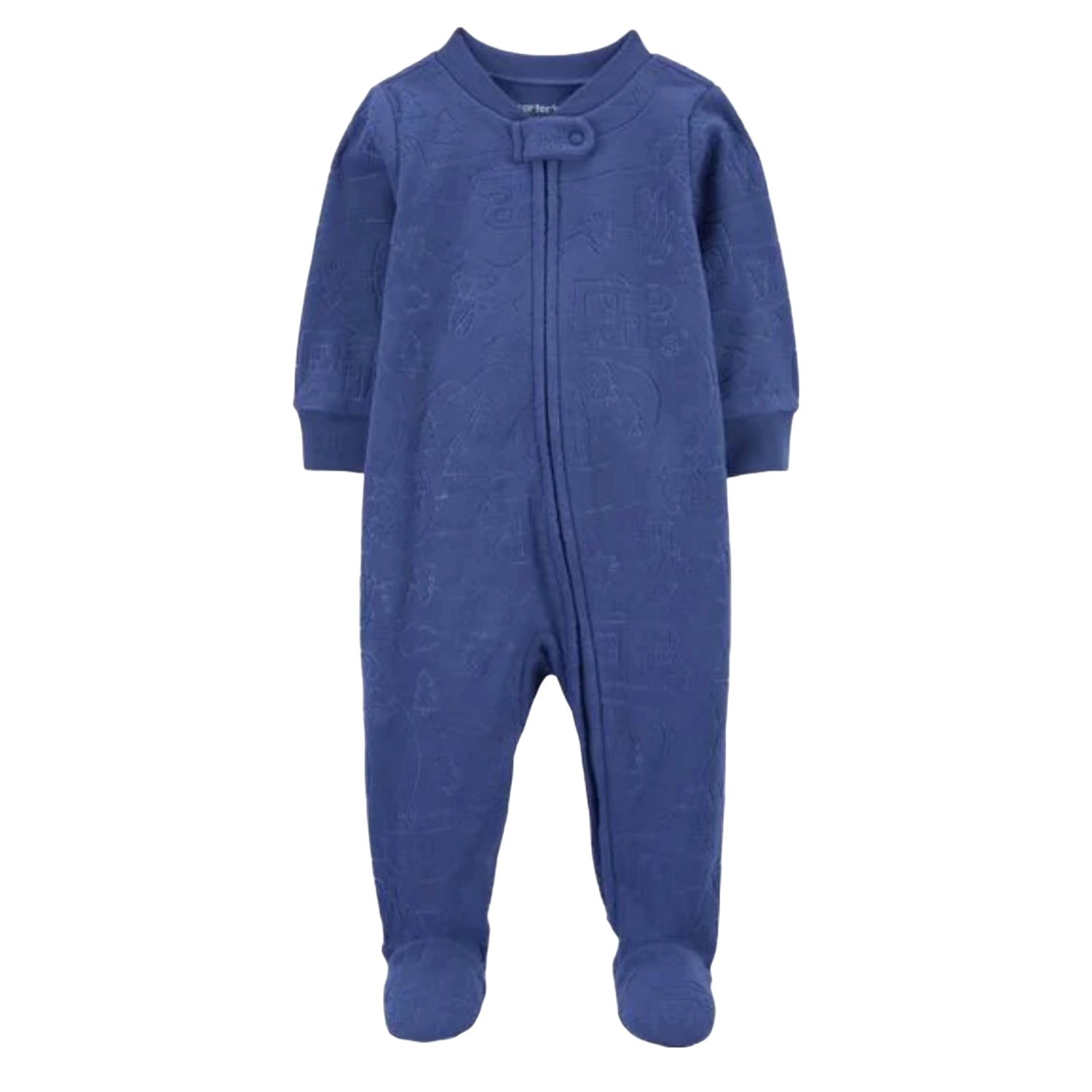 Carters Baby Boys 1-Piece Embossed Fleece Sleep N Play Footie Pajama