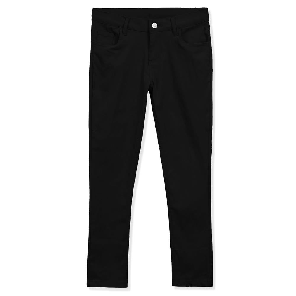 Educated Uniforms Girls 4-20 Adjustable Waist Skinny Stretch School Pant