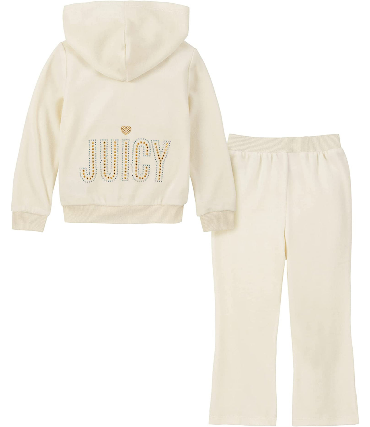 Juicy Couture Girls 12-24 Months Velour Zip Jog Set