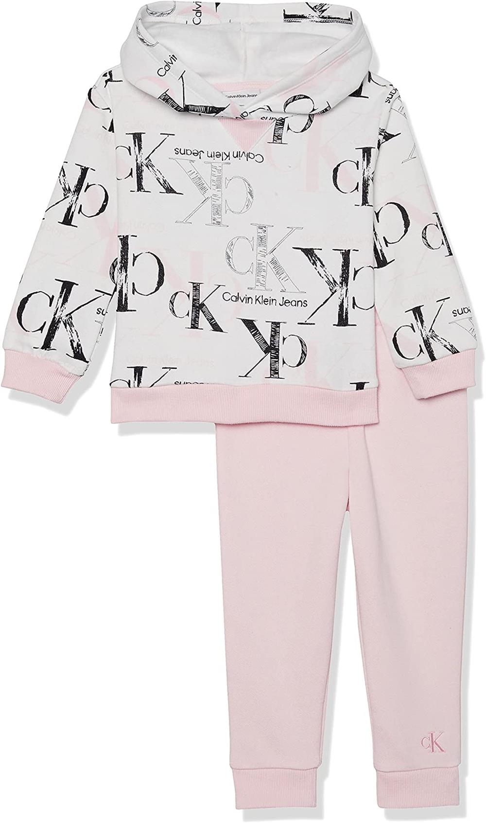 Calvin Klein Girls 12-24 Months 2-Piece Hoodie Jogger Set