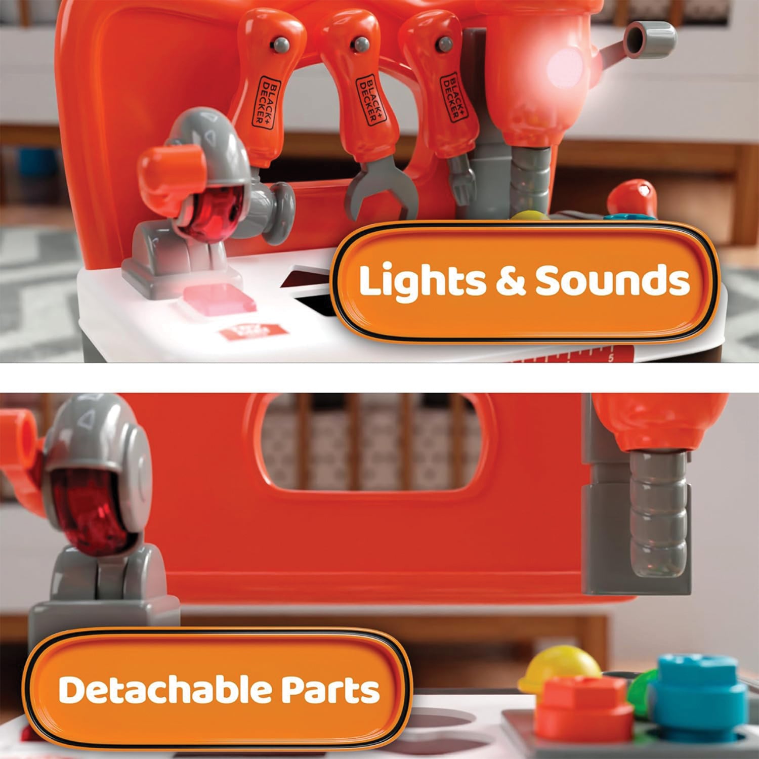 Black & Decker Pretend Play, Lights and Sounds My First Workbench