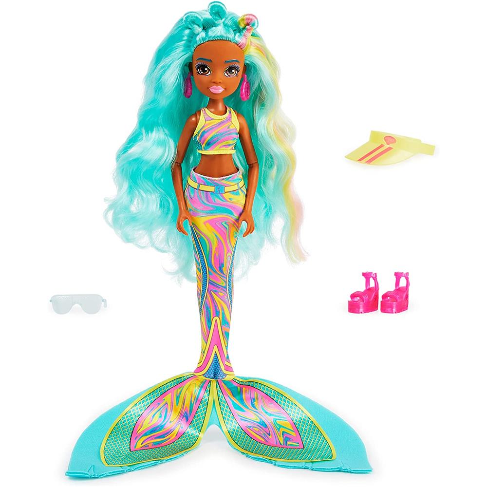 Spin Master MERMAID HIGH, Spring Break Oceanna Mermaid Doll & Accessories with Removable Tail