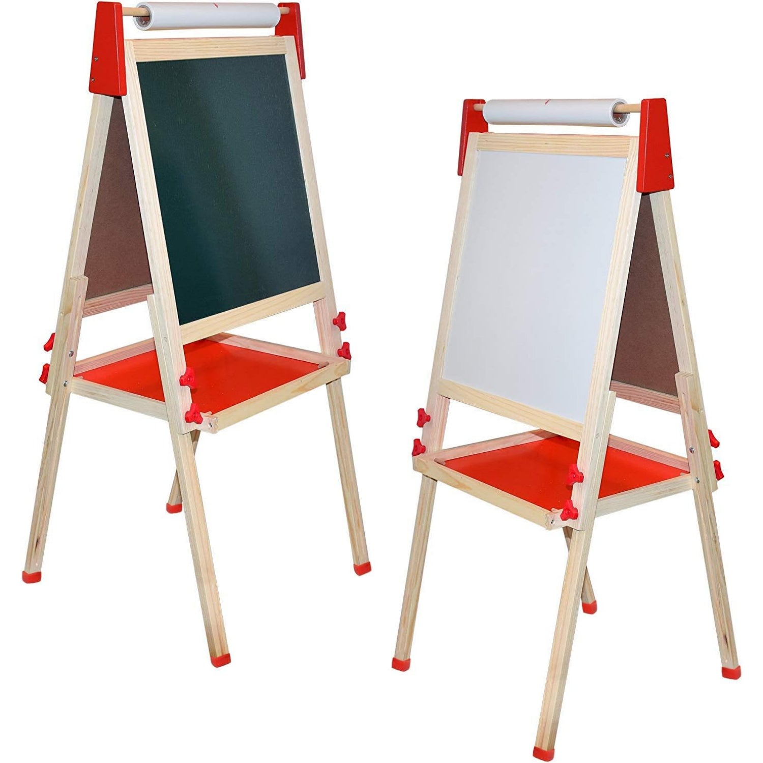 Create N Grow Adjustable Stand Large Double Sided Wooden Board Easel