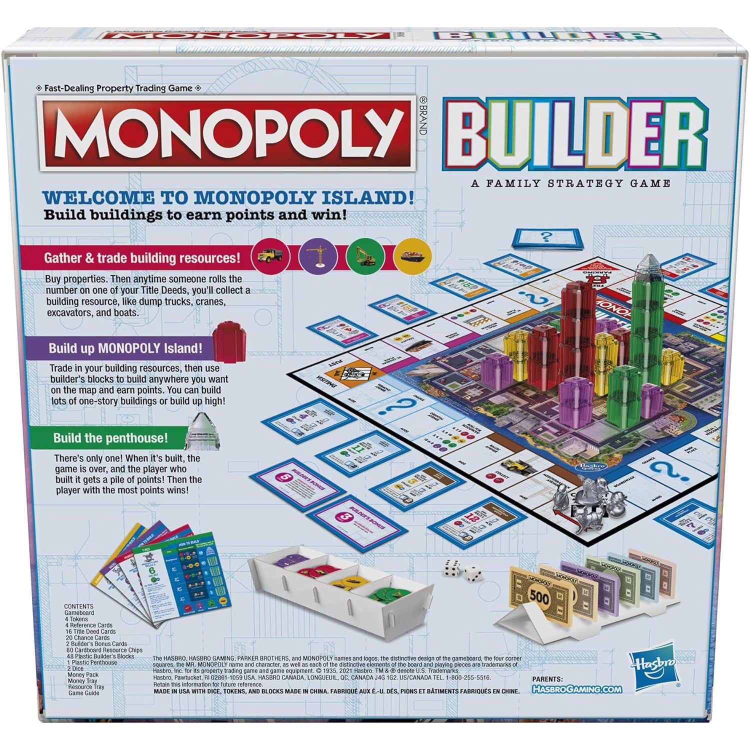 Monopoly Builder Board Game for Kids and Adults