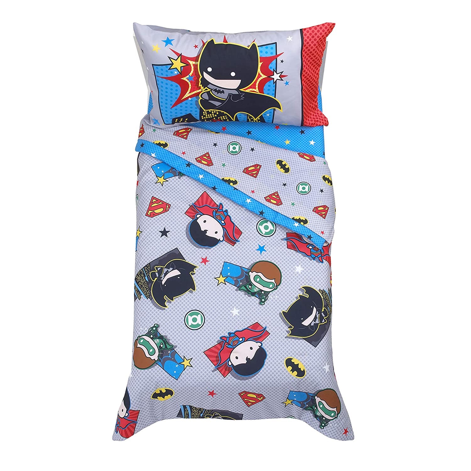 DC Justice League 4 Piece Toddler Bedding Set