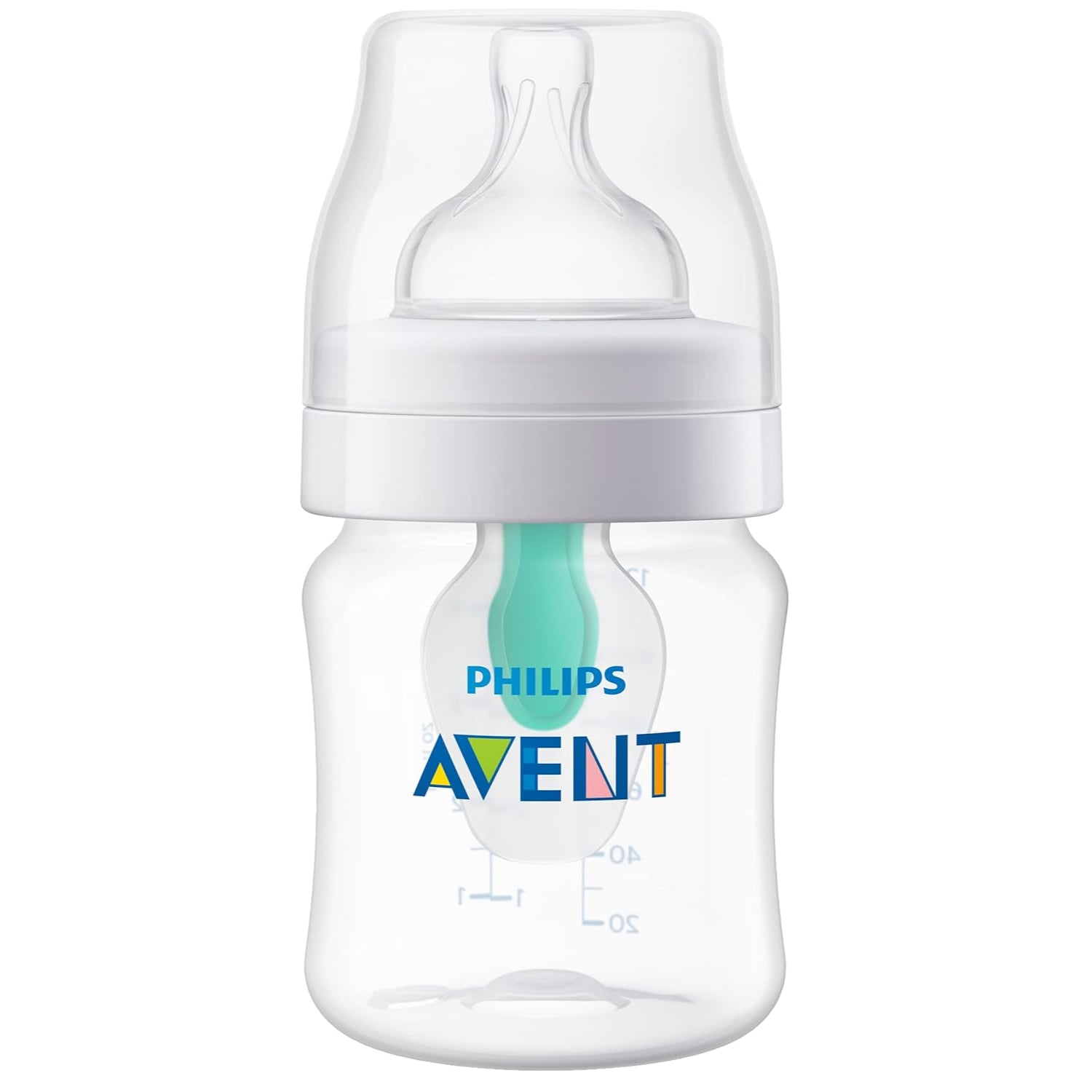 Philips Avent Anti-colic Bottle with AirFree vent, 4oz, 1pk, Clear