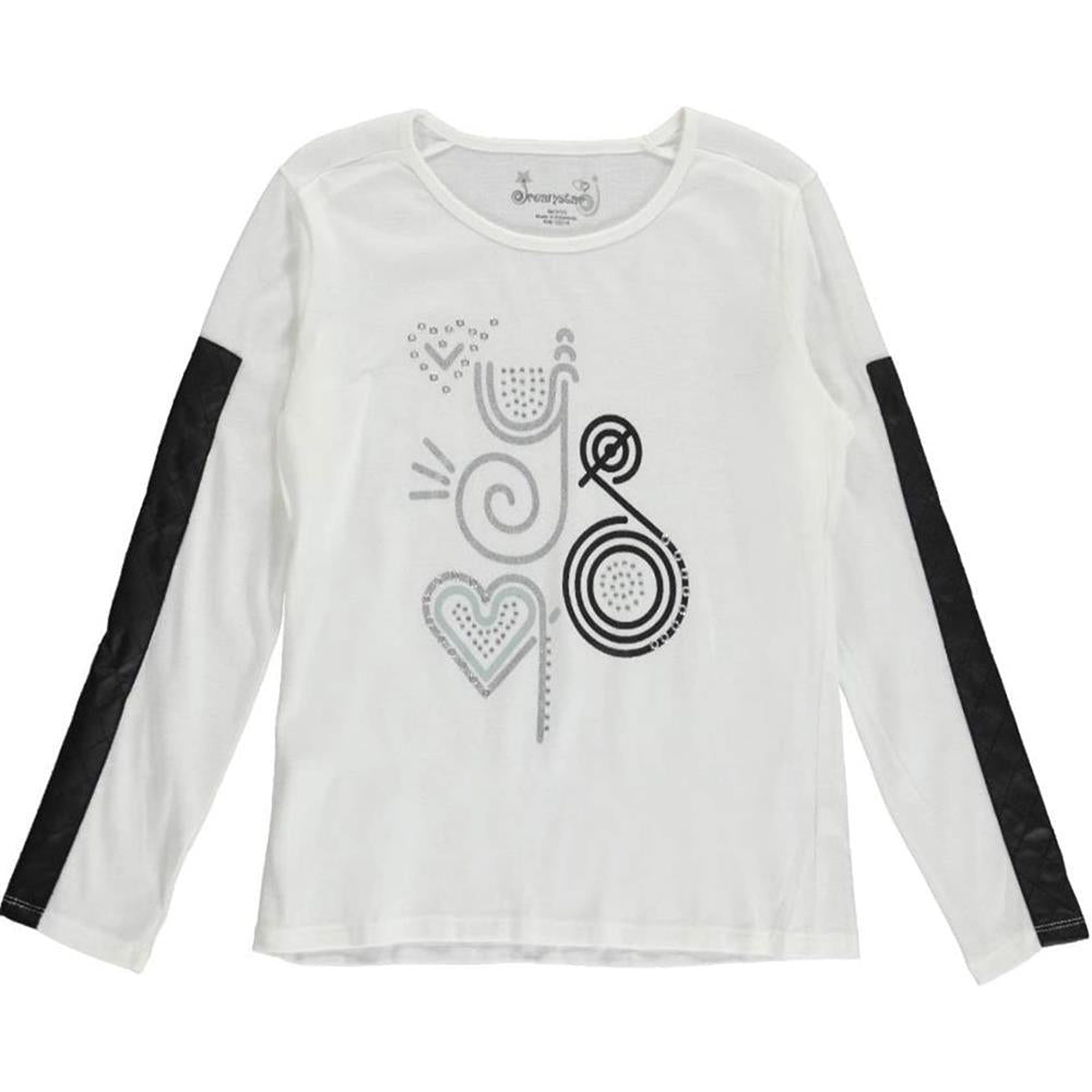 Dream Star Girls 7-16 Long-Sleeve Printed Screen Tee