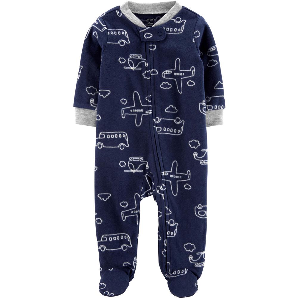 Carters Boys 0-9 Months Automobile Microfleece Sleep and Play