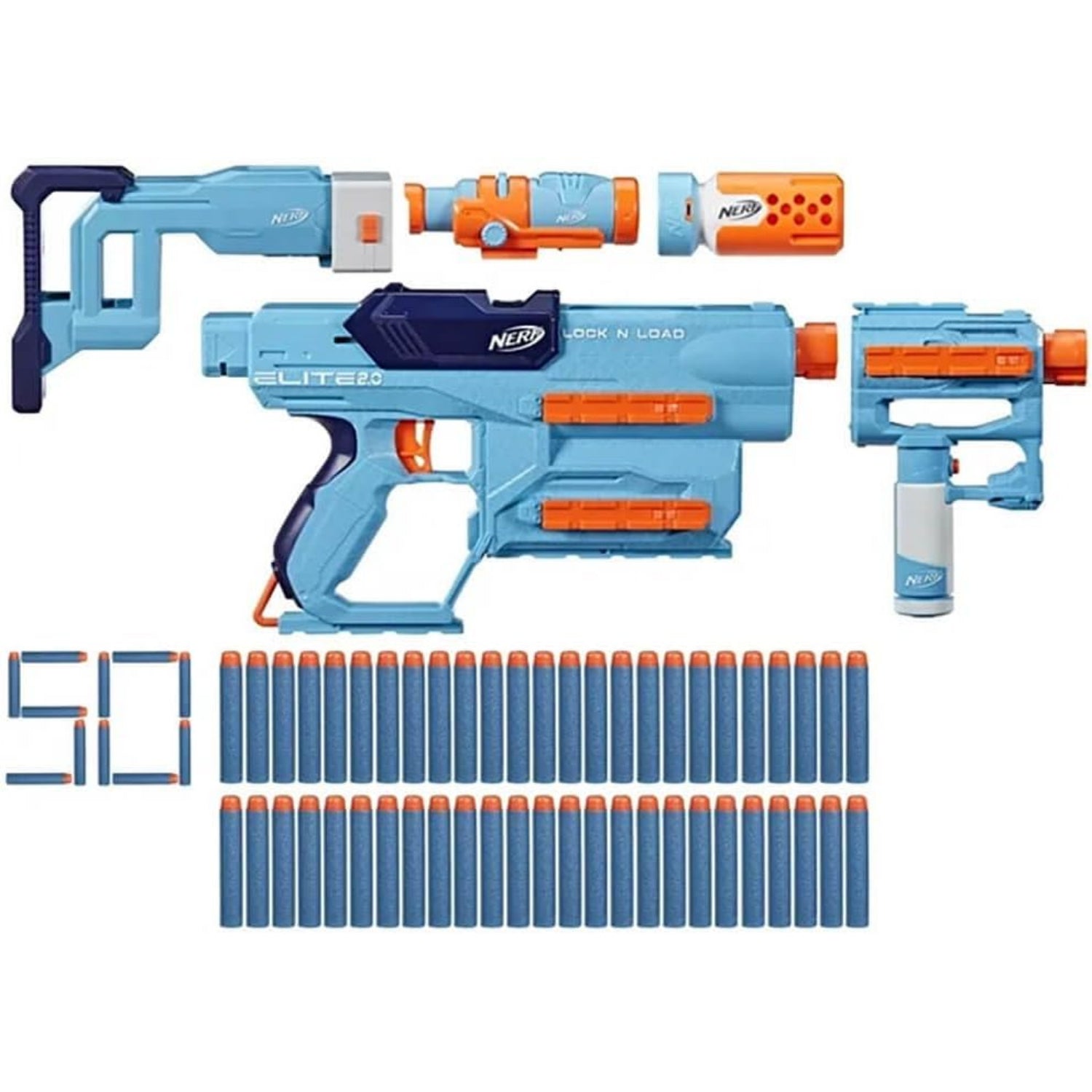 Hasbro NERF Nerf Elite 2.0 Lock N Load Pack, 1 Nerf Blaster