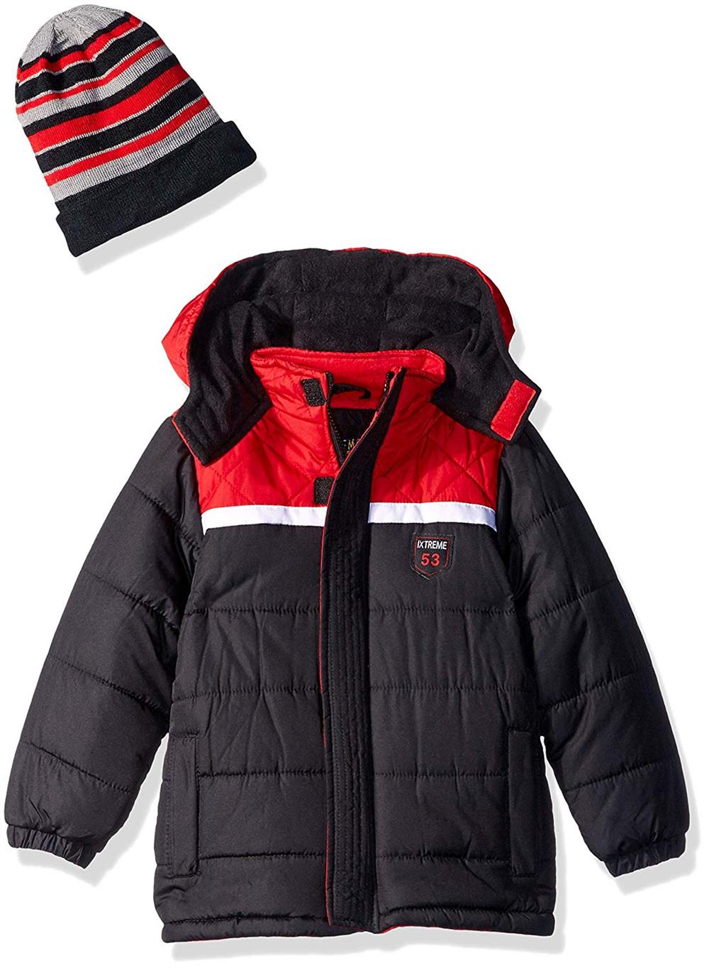 iXtreme Color-block Puffer Jacket W/ Hat