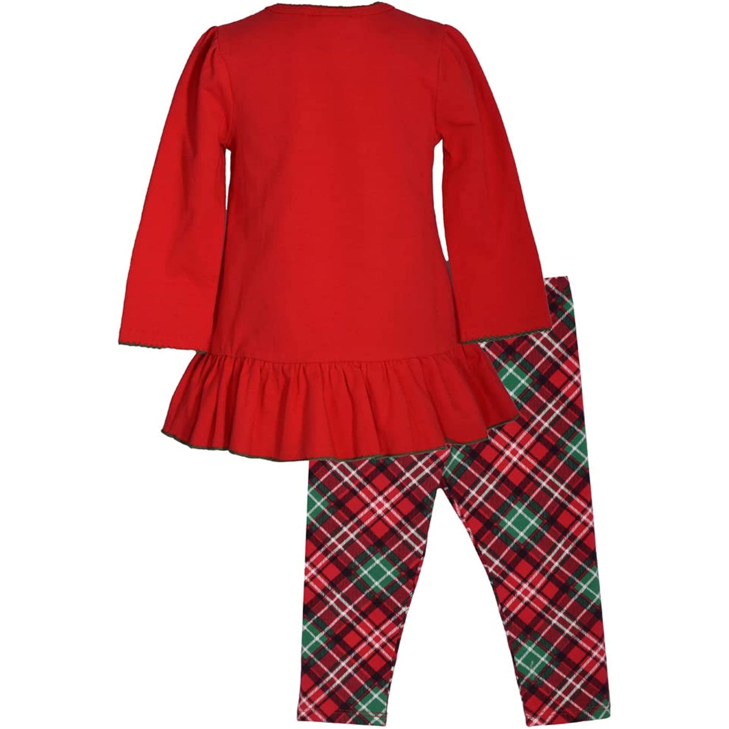 Bonnie Jean Girl's Holiday Christmas Santa Leggings Set