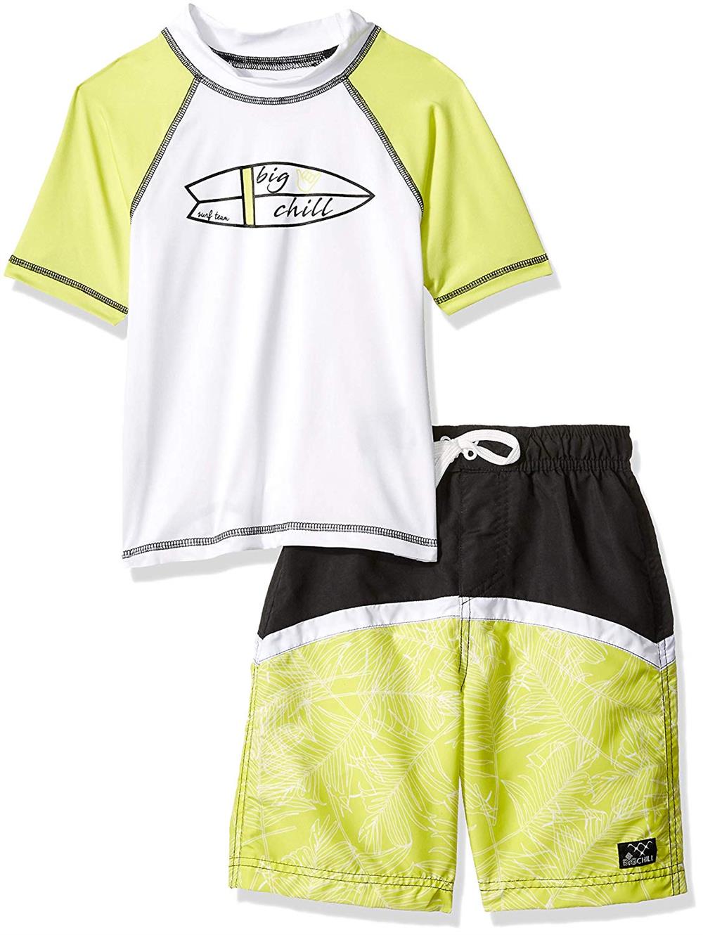 Big Chill Boys 4-7 Surf Rash Guard Swim Set