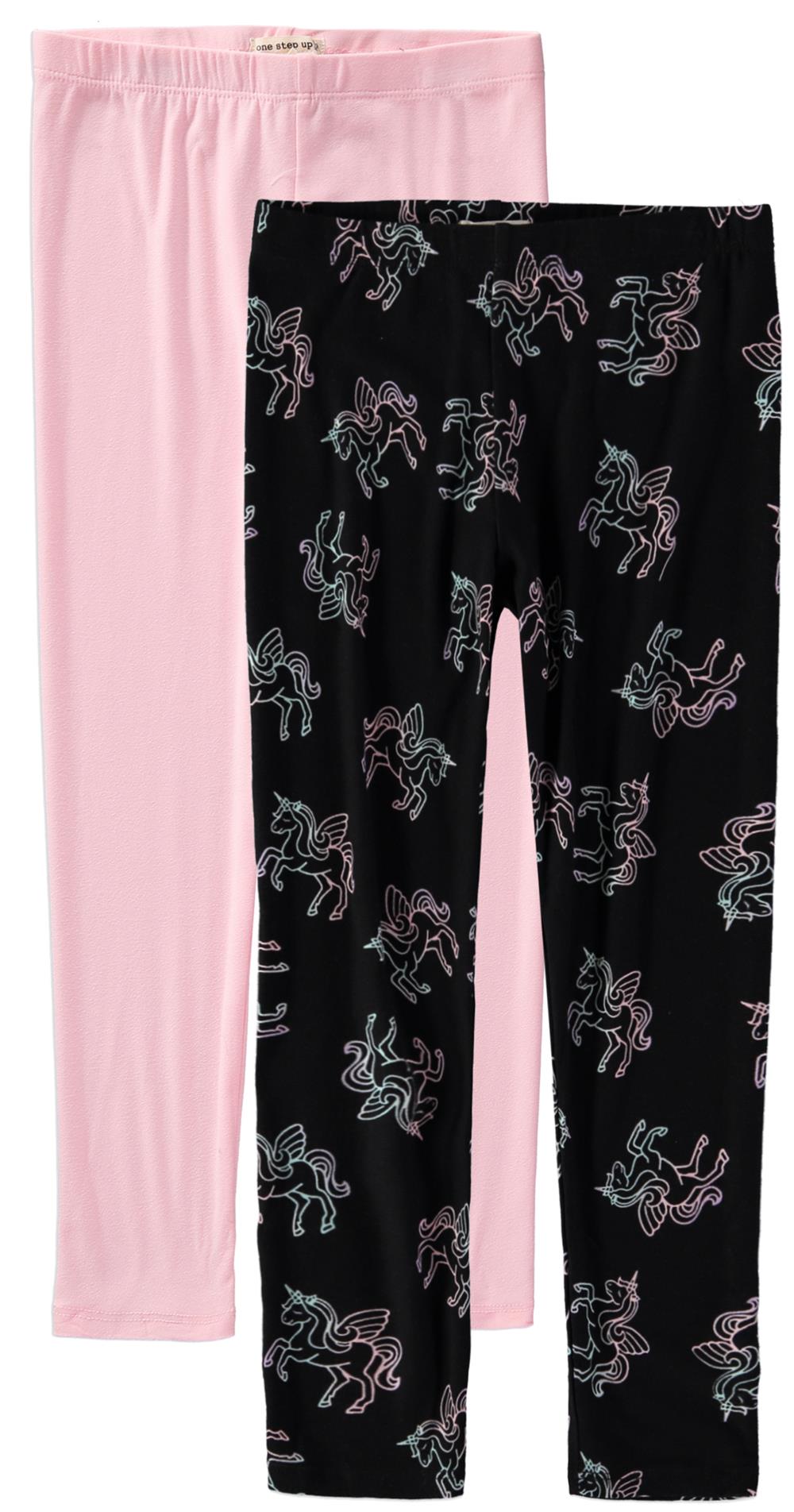 One Step Up Girls 7-16 Unicorn 2-Pack Legging