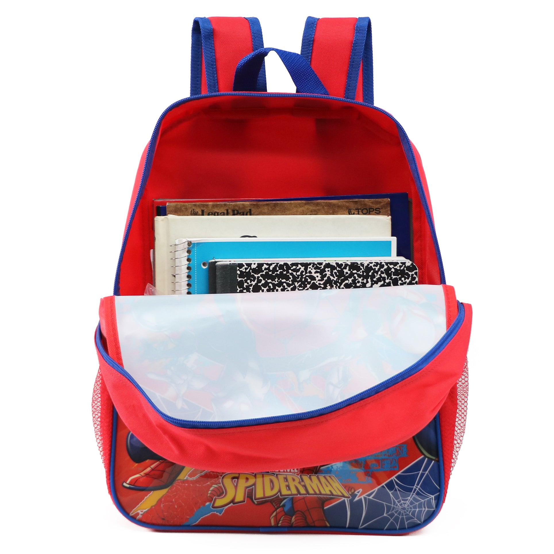 Marvel 16' Full Size Spiderman Backpack with Detachable Lunch Box