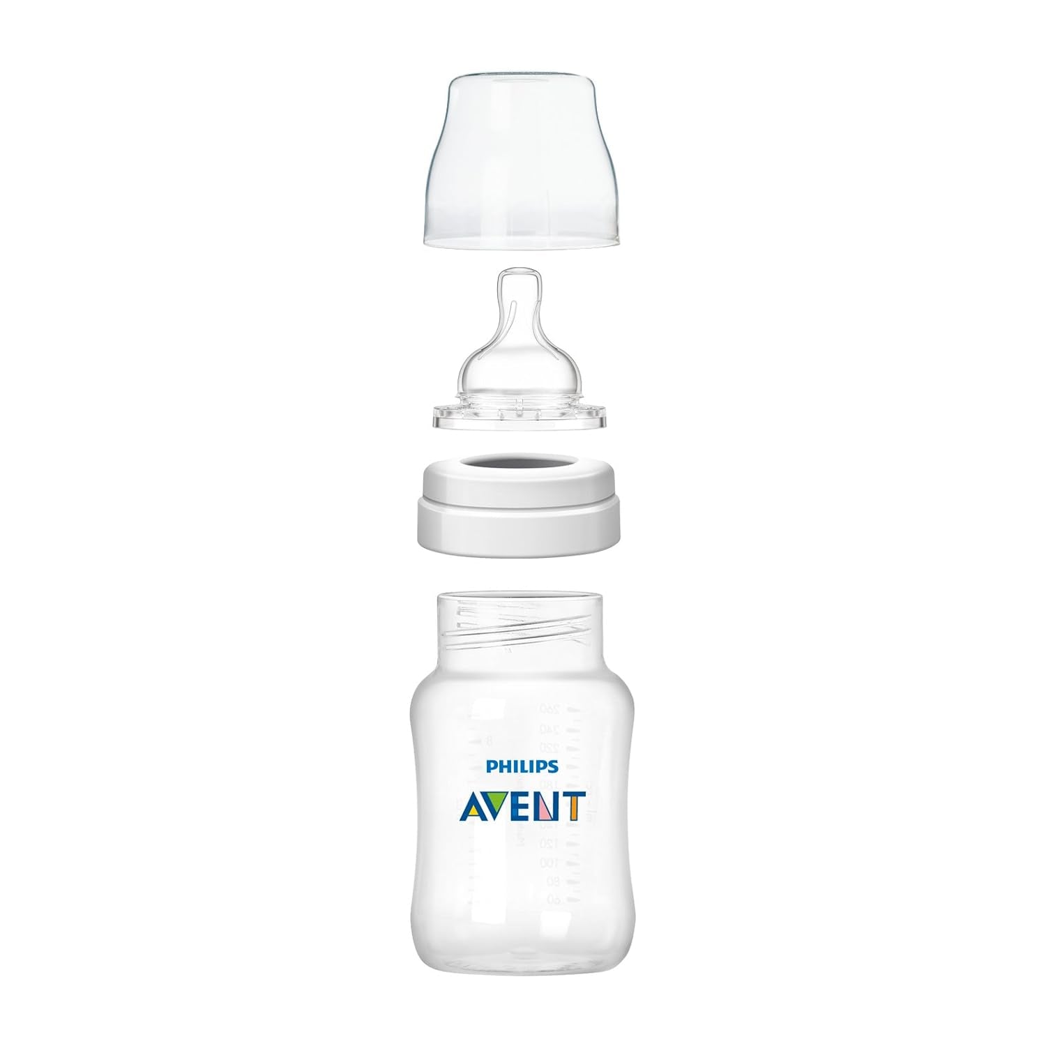 Philips Avent Anti-colic Bottle With AirFree Vent, 9oz, 3pk, Clear