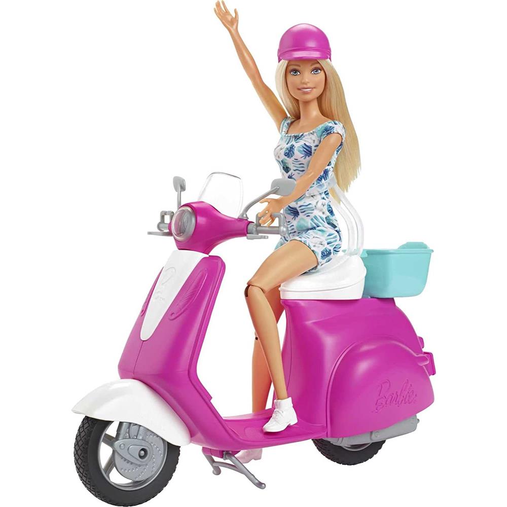 Mattel Barbie Doll & Scooter