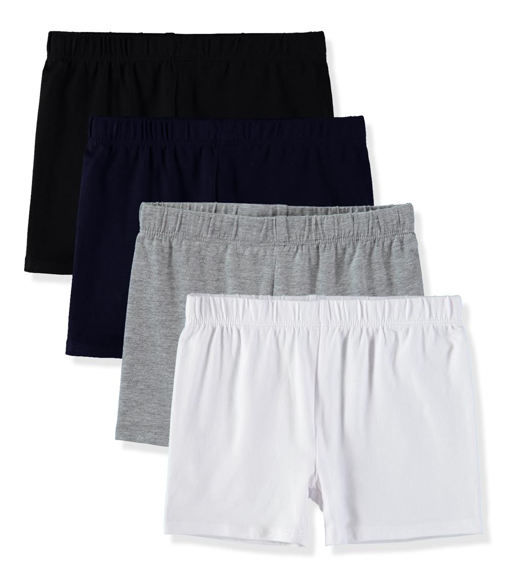 Cyndeelee Girls 6-14 Cotton 4-Pack Play Shorts