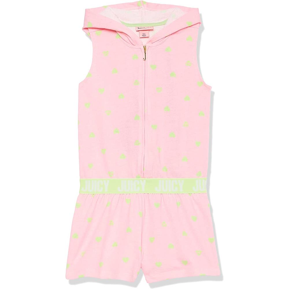 Juicy Couture Girls 2T-4T Sleeveless Zip Front Romper