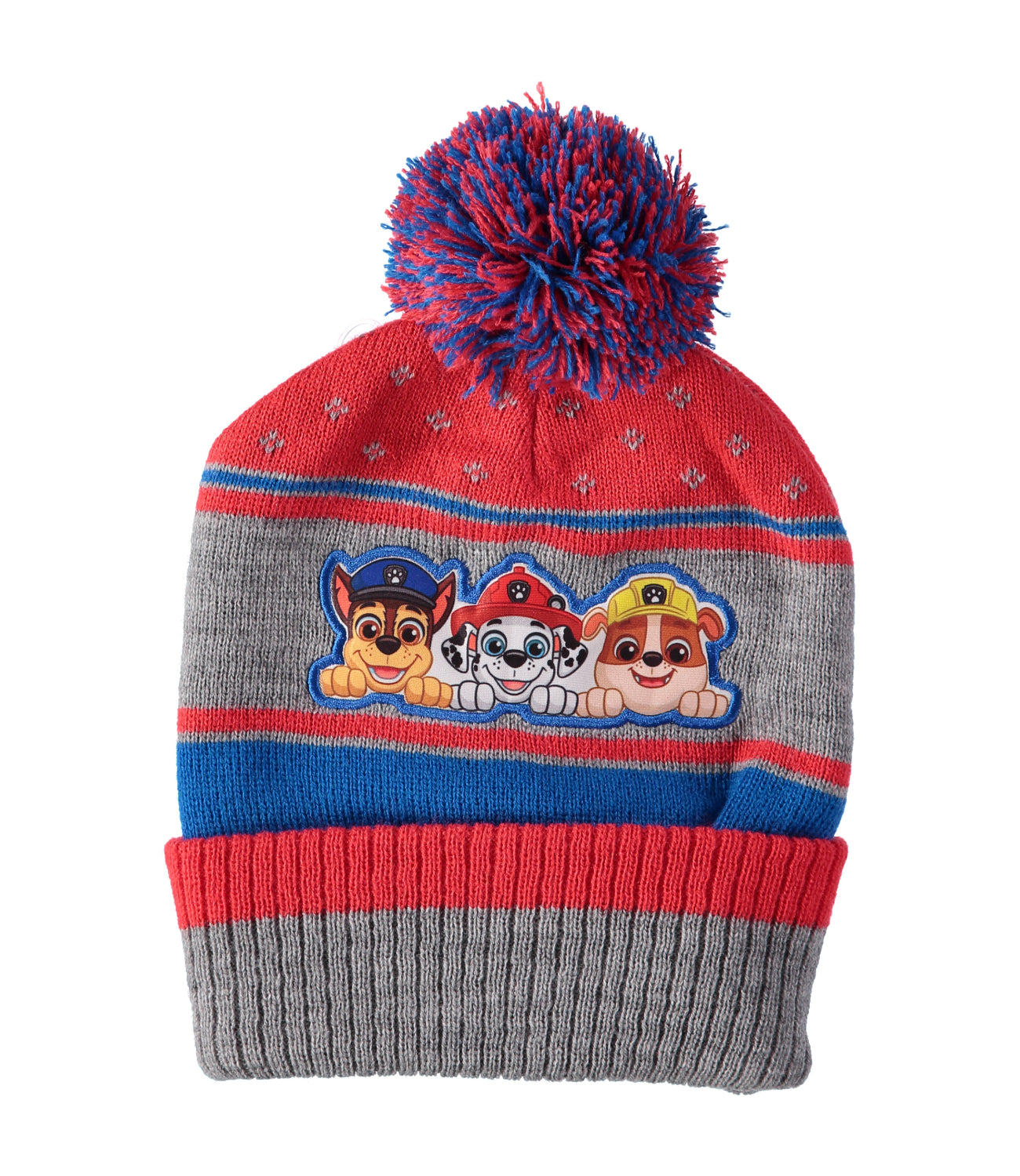 Nickelodeon Boys 2T-4T Paw Patrol Pom Hat Mitten Set