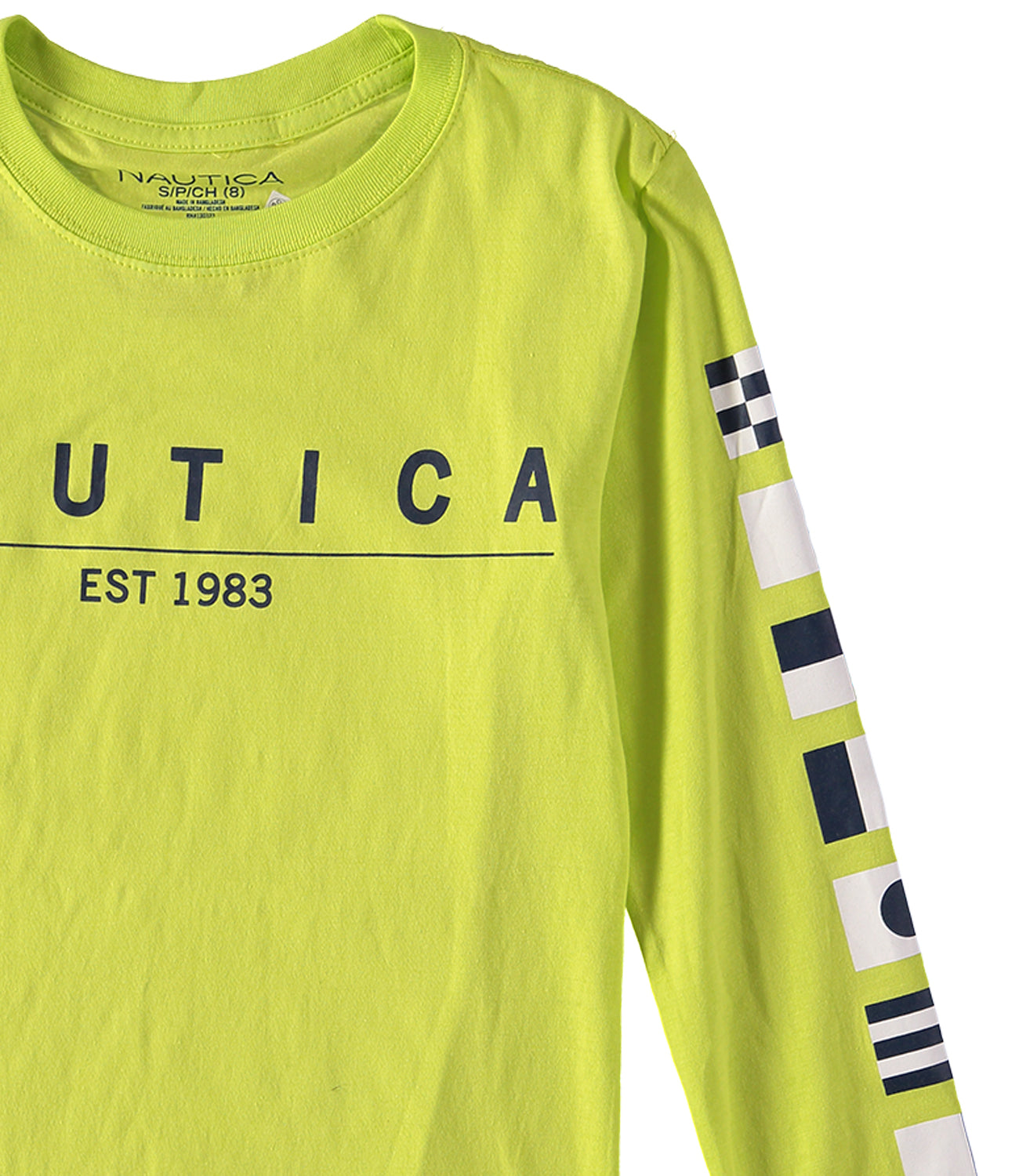 Nautica Boys 8-20 Flag Long Sleeve Crew T-Shirt