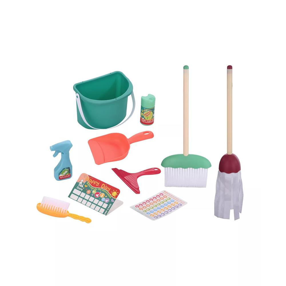 Lollipop 10pc Tidy-Up Cleaning Playset - Pretend Play Kit