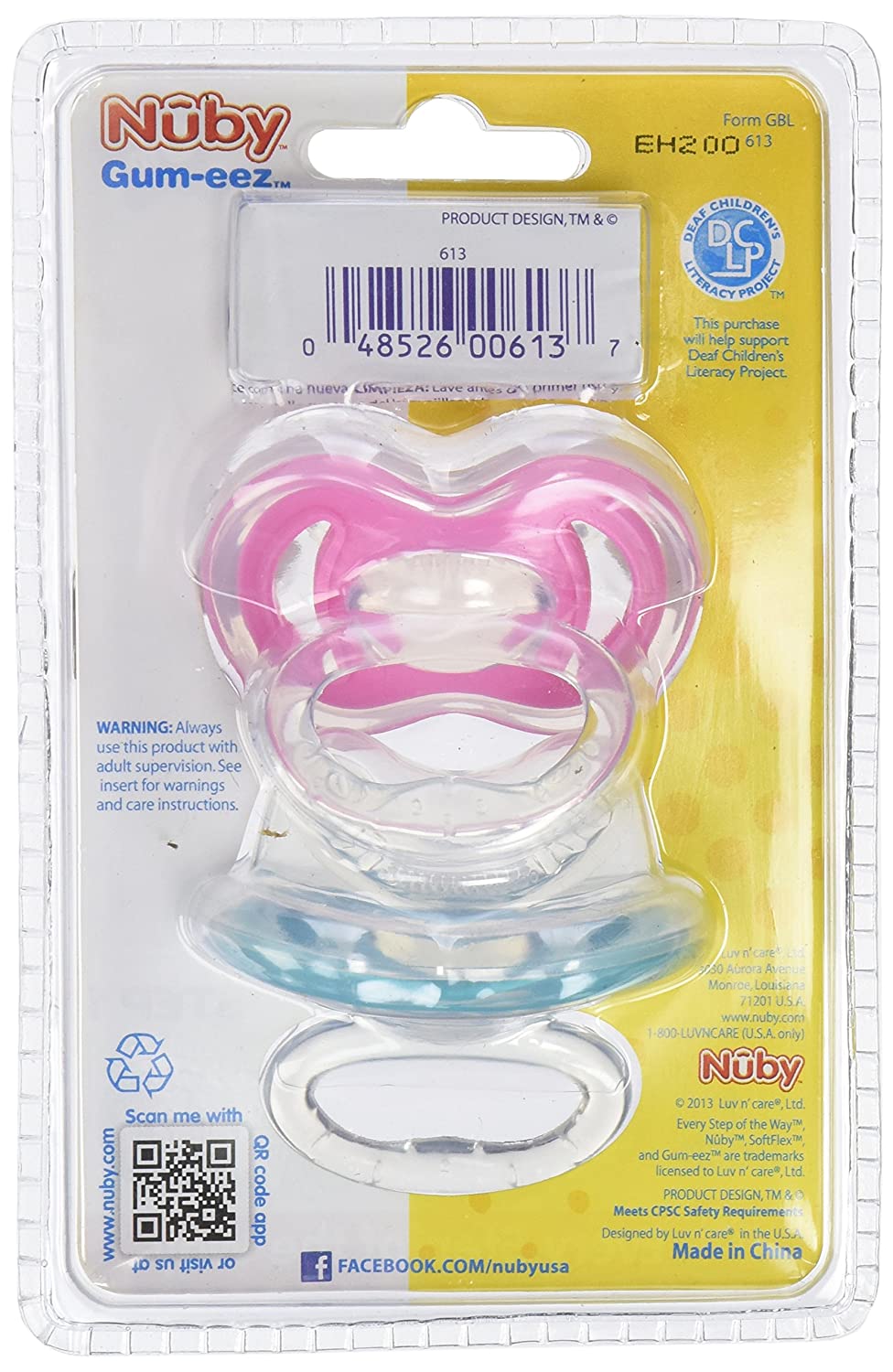 Nuby 2-Pack Gum-eez Pacifier Teethers