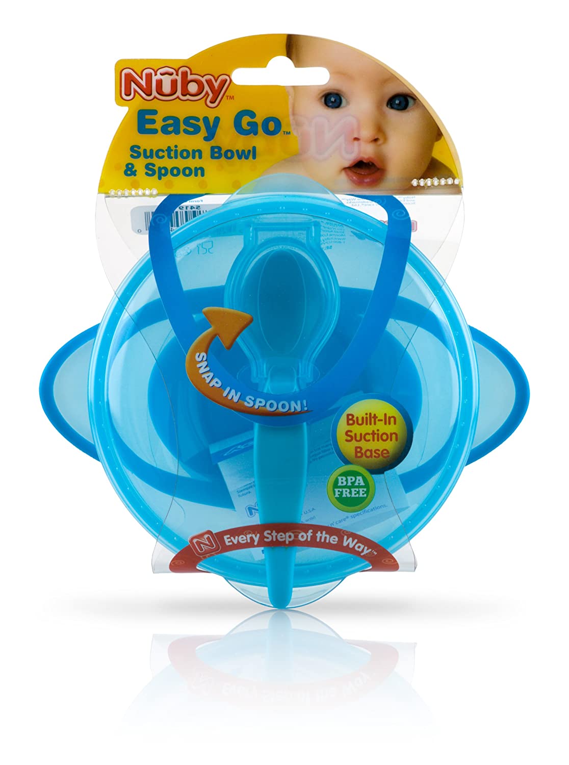 Nuby Easy Go Suction Bowl with Lid and Spoon