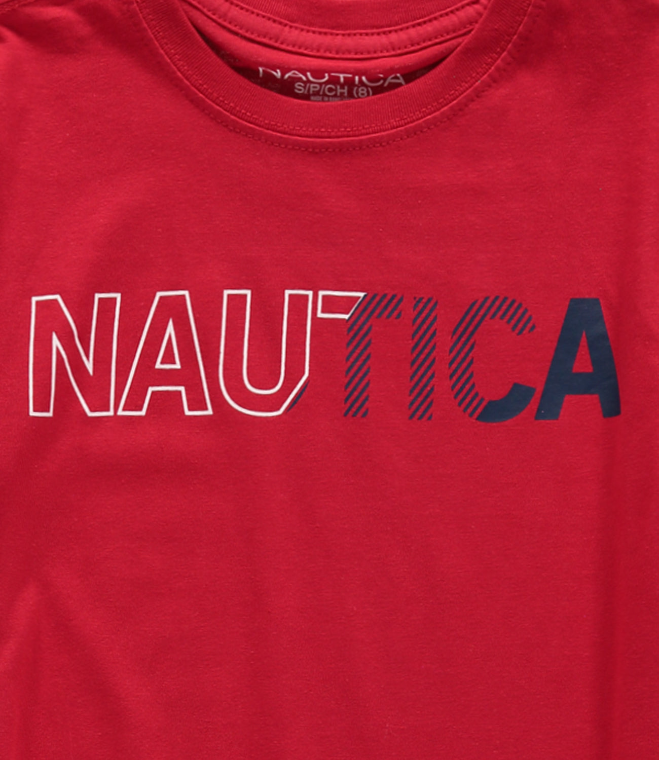 Nautica Boys 8-20 Logo Crew T-Shirt