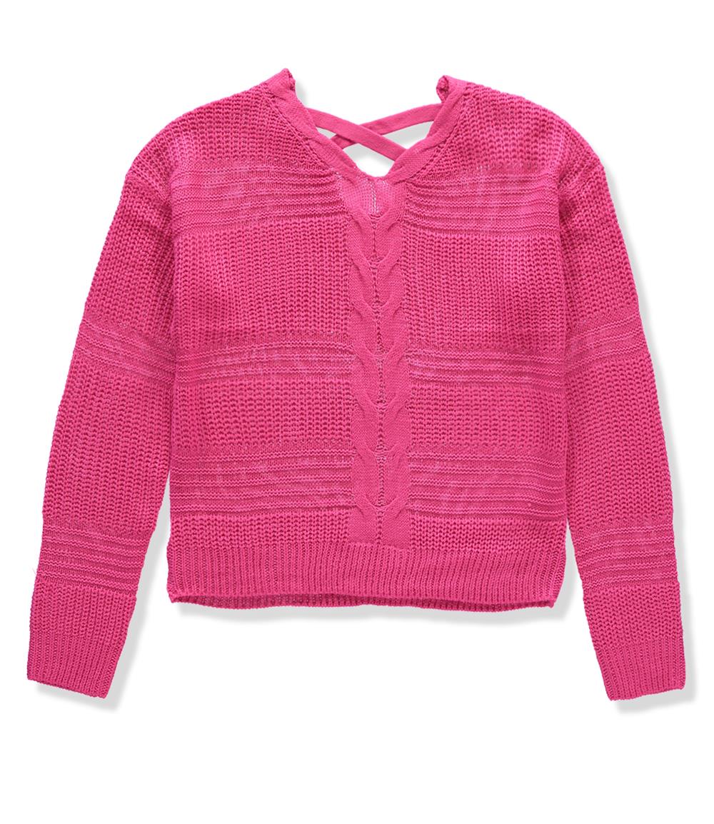 Jolie & Joy Girls 7-16 Cable Shaker Sweater