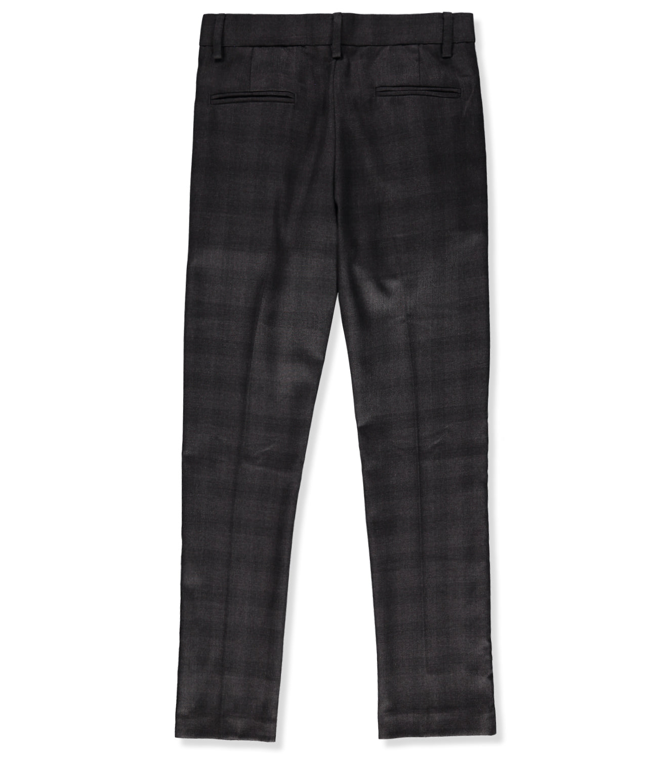 Leo & Zachary Boys 4-16 Adjustable Waist Slim Fit Glen Plaid Check Dress Pant