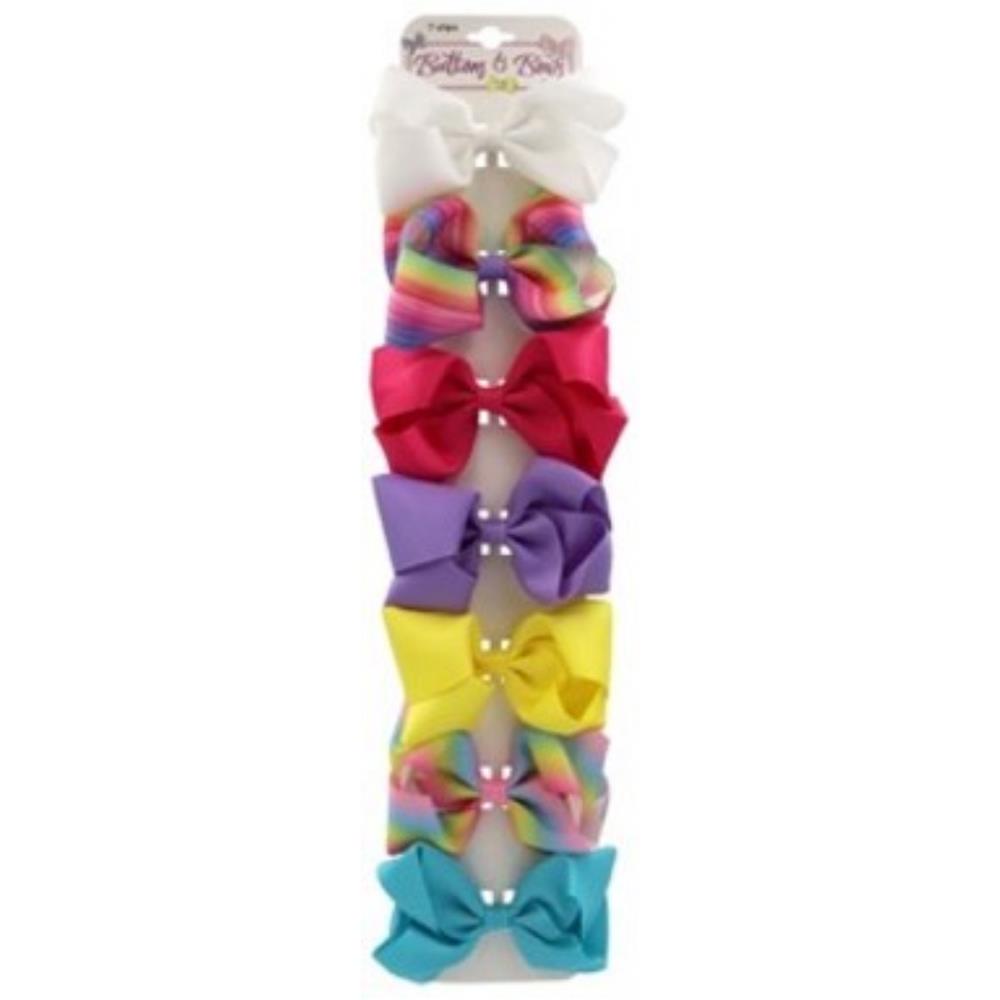 Buttons & Bows 7 Piece Bow Clip