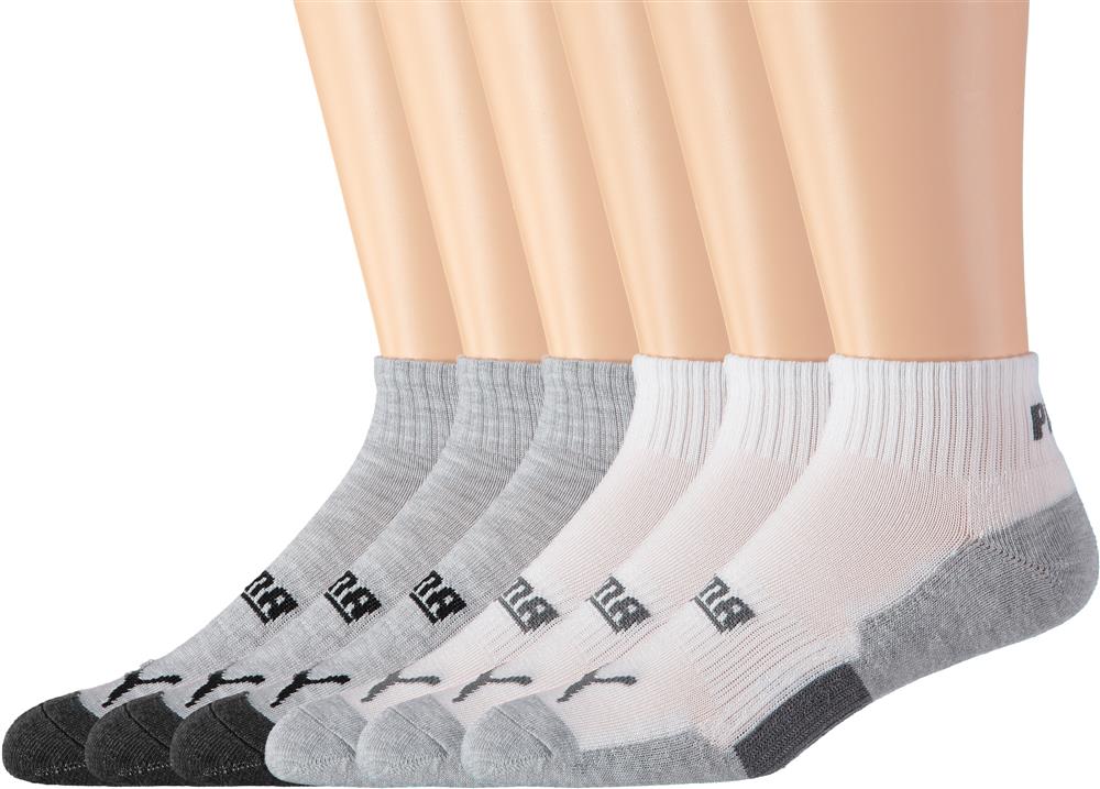 PUMA Boys 4-7 6-Pack Quarter Sock